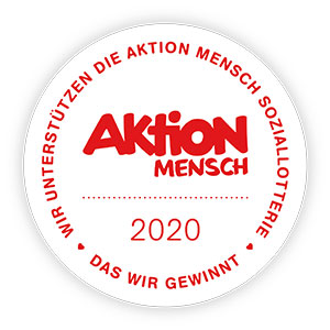 Aktion Mensch - Wir sind dabei Siegel der Aktion Mensch