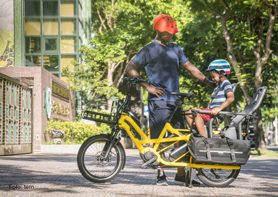 Kaufe Bequemer, am Fahrrad montierter Kindertransporter