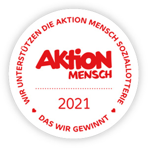 Aktion Mensch - Wir sind dabei Siegel Aktion Mensch